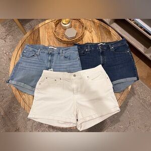 Levi’s Midi Length Shorts (Women size 32) (3 pair)